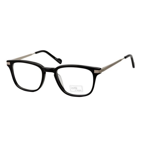 IOTA Peyton Eyeglasses D68 Black Matte Silver 50mm
